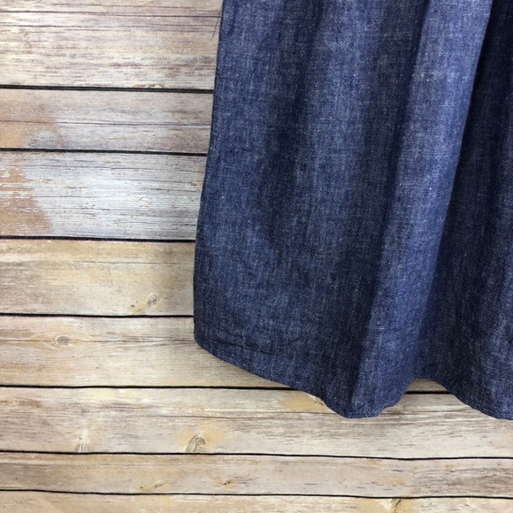 Lou & Grey | Linen Blend Chambray Drawstring Dress - Picture 7 of 7